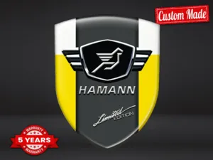 Hamann Silicone stickers Superior Finish Sleek Dome Labels